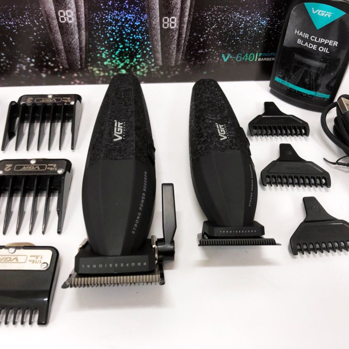 Хороший бездротовий тример VGR V-640, Електронна машинка для стрижки, Профі машинка для стрижки волосся NM-97