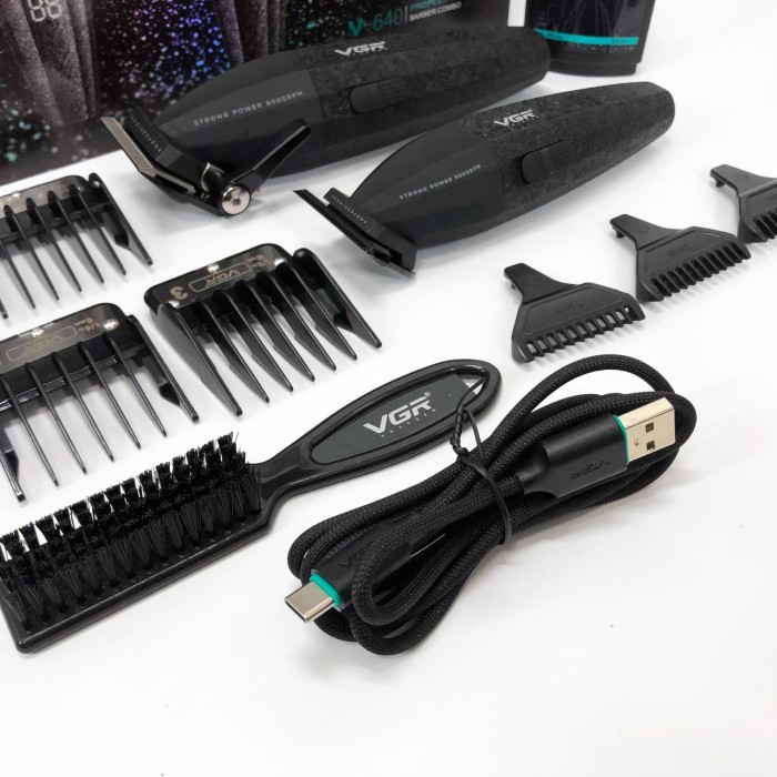 Професійна машинка для стрижки голови VGR V-640, Тример для тіла чоловічий топ, Тример BZ-670 для скронь