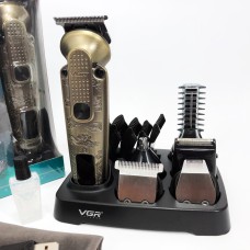 Машинка для стрижки посіченого волосся VGR 6 в 1 V-095, Водонепроникний тример для стрижки UV-20
