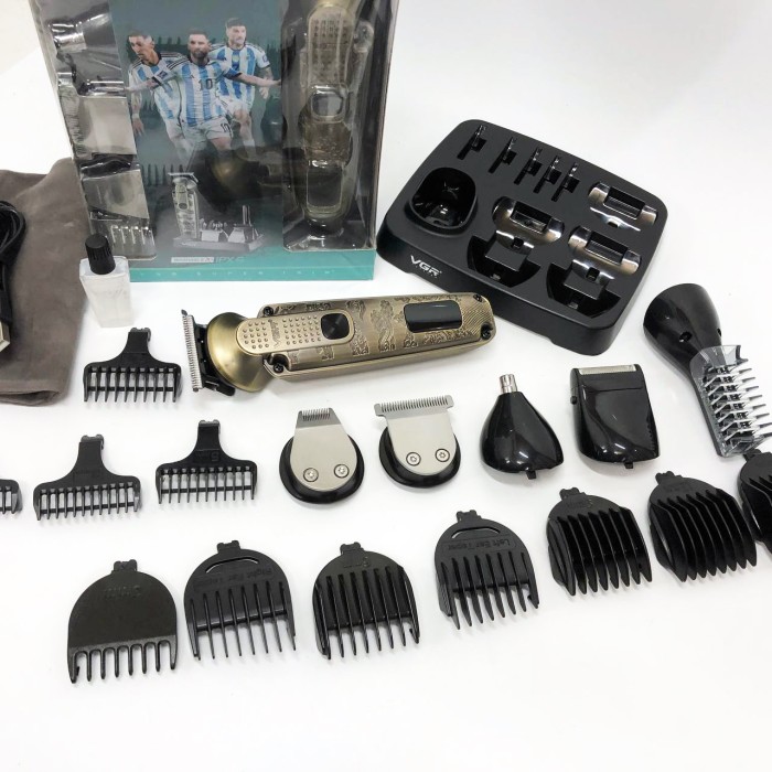Машинка для стрижки посіченого волосся VGR 6 в 1 V-095, Водонепроникний тример для стрижки UV-20