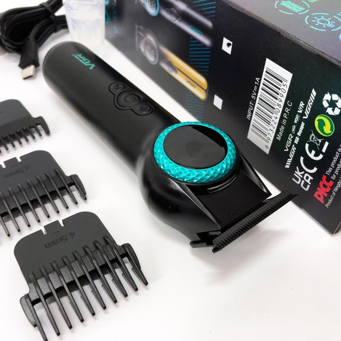 Професійний тример з набором насадок, Водонепроникний тример для стрижки, Машинка для стрижки від акб FG-58