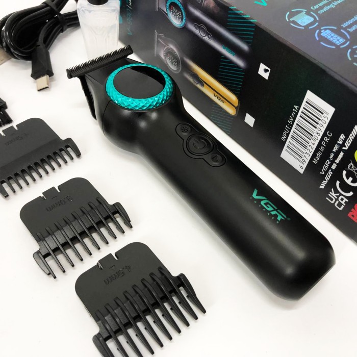 Професійний тример з набором насадок, Водонепроникний тример для стрижки, Машинка для стрижки від акб FG-58
