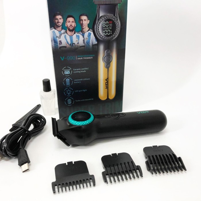 Професійний тример з набором насадок, Водонепроникний тример для стрижки, Машинка для стрижки від акб FG-58