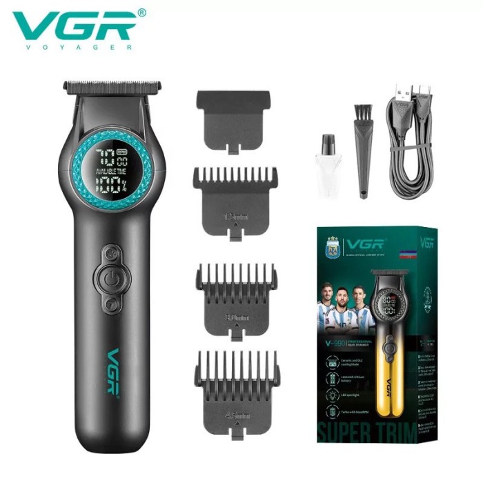 Професійний тример з набором насадок, Водонепроникний тример для стрижки, Машинка для стрижки від акб FG-58