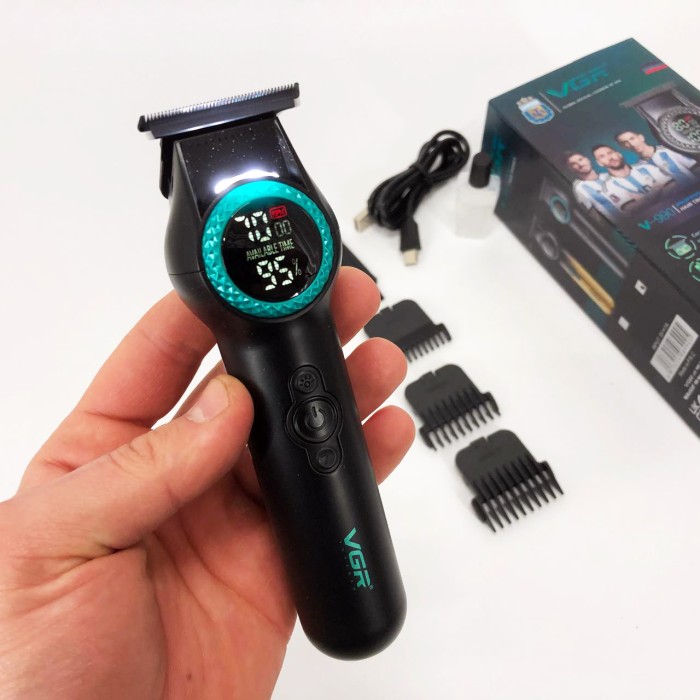 Тример для стрижки акумуляторний професійний VGR, Чоловічий тример для окантовки скронь OX-40