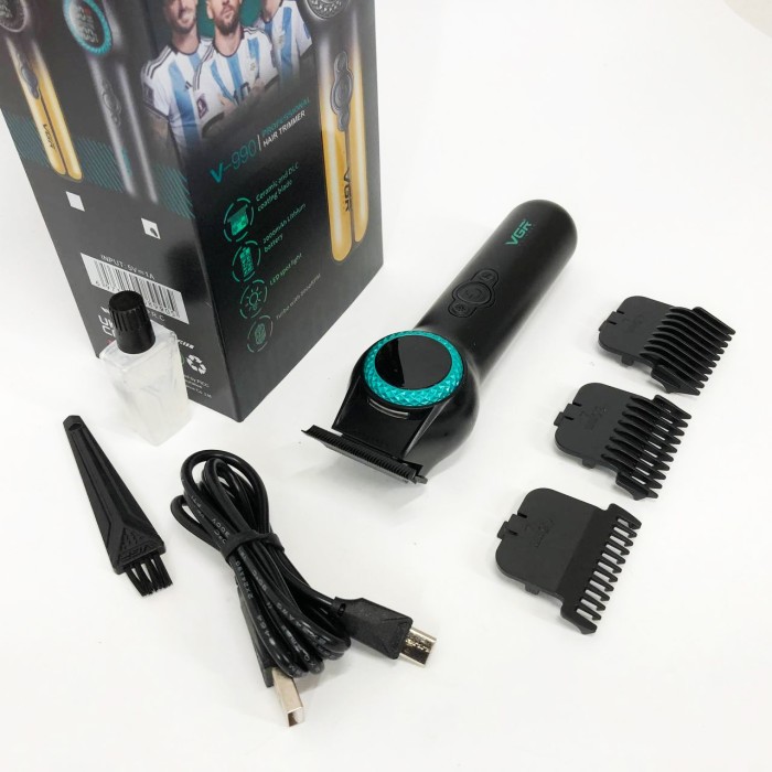 Тример для стрижки акумуляторний професійний VGR, Чоловічий тример для окантовки скронь OX-40