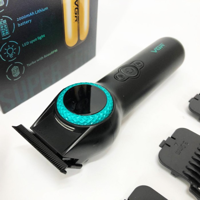 Тример для стрижки акумуляторний професійний VGR, Чоловічий тример для окантовки скронь OX-40