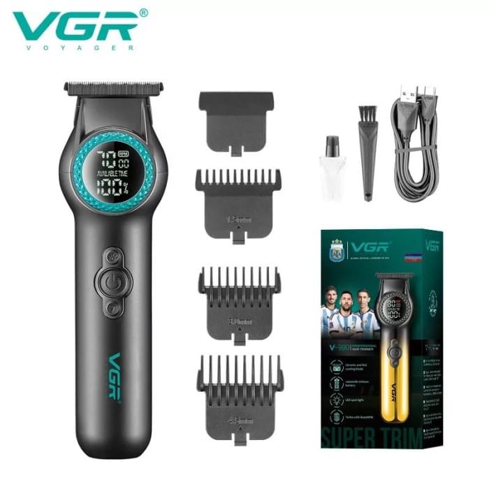 Машинка для стрижки волосся та гоління VGR V-990, Тример для вусів, Тример для тіла CX-775 чоловічий топ