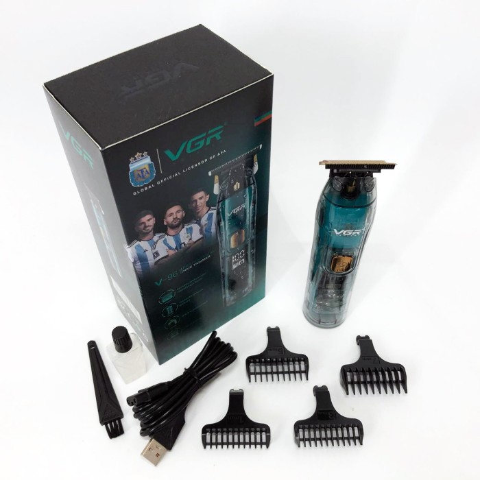Акумуляторна машинка для стрижки волосся з насадками VGR, Тример для стрижки волосся потужний LA-75