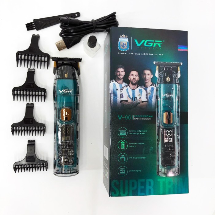 Машинка для стрижки волосся з універсальним живленням VGR V-961, Машинка-тример для стрижки бездротова HB-28