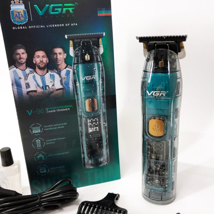 Машинка для стрижки волосся з універсальним живленням VGR V-961, Машинка-тример для стрижки бездротова HB-28