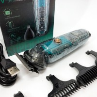 Чоловічий тример для окантовки, Електрична акумуляторна машинка для стрижки, Хороший бездротовий тример CX-55