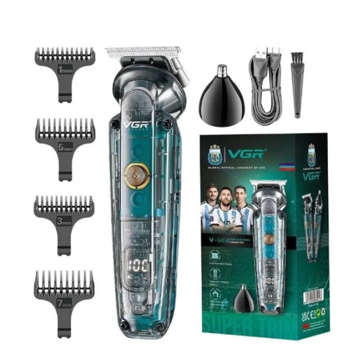 Чоловічий тример для окантовки, Електрична акумуляторна машинка для стрижки, Хороший бездротовий тример CX-55