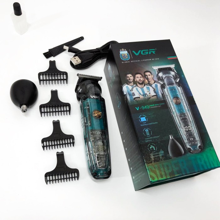 Чоловічий тример для окантовки, Електрична акумуляторна машинка для стрижки, Хороший бездротовий тример CX-55