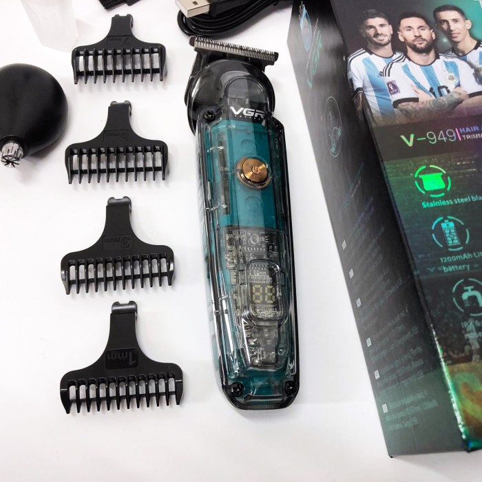 Чоловічий тример для окантовки, Електрична акумуляторна машинка для стрижки, Хороший бездротовий тример CX-55