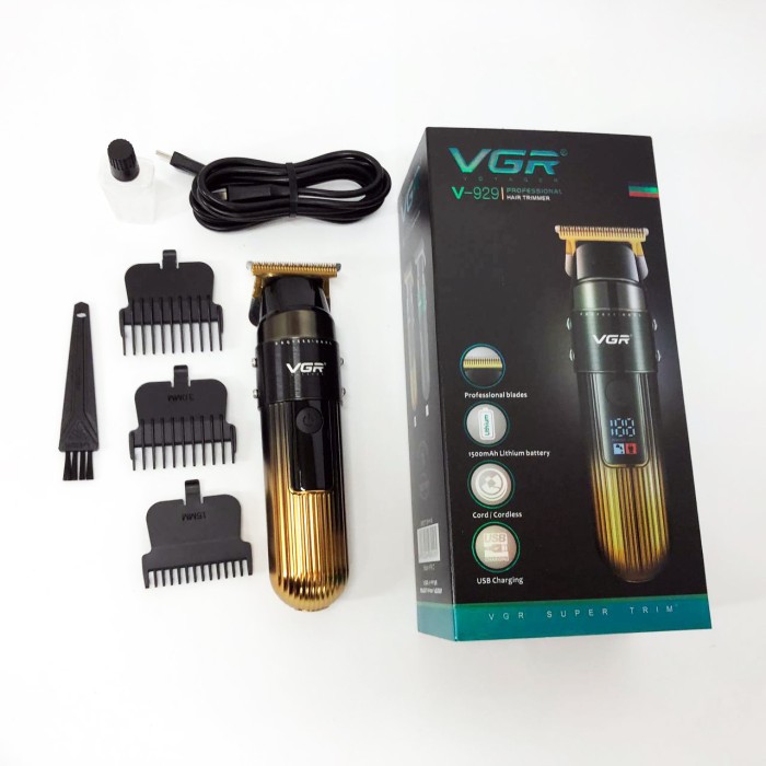 Машинка для стрижки волосся електрична VGR V-929, Професійна машинка для стрижки волосся GY-53