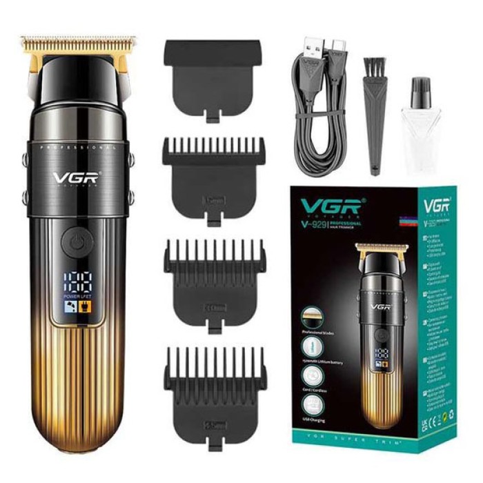 Машинка для стрижки волосся електрична VGR V-929, Професійна машинка для стрижки волосся GY-53
