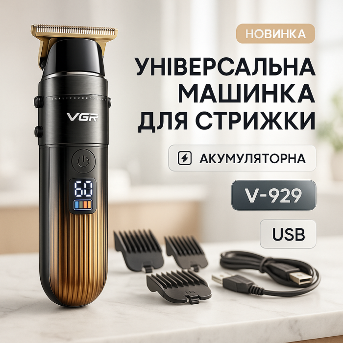 Миюча машинка для стрижки VGR, Професійна машинка для стрижки волосся голови підстригання YD-70