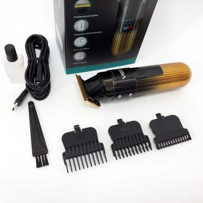 Професійна окантовочна машинка для стрижки волосся VGR, Машинка для стрижки волосся бездротова XP-81
