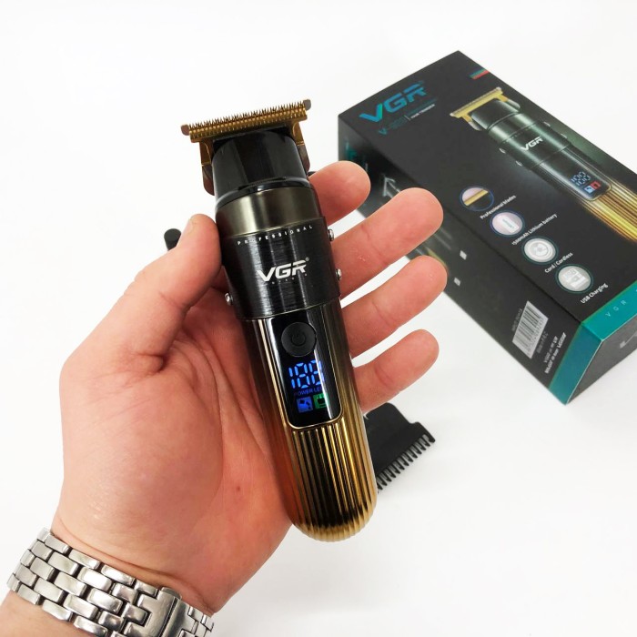 Професійна окантовочна машинка для стрижки волосся VGR, Машинка для стрижки волосся бездротова XP-81