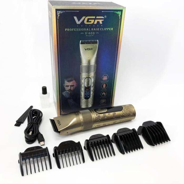 Тример для бороди від батарейок VGR V-659, Тример для скронь, Машинка для видалення волосся LI-704 на обличчі
