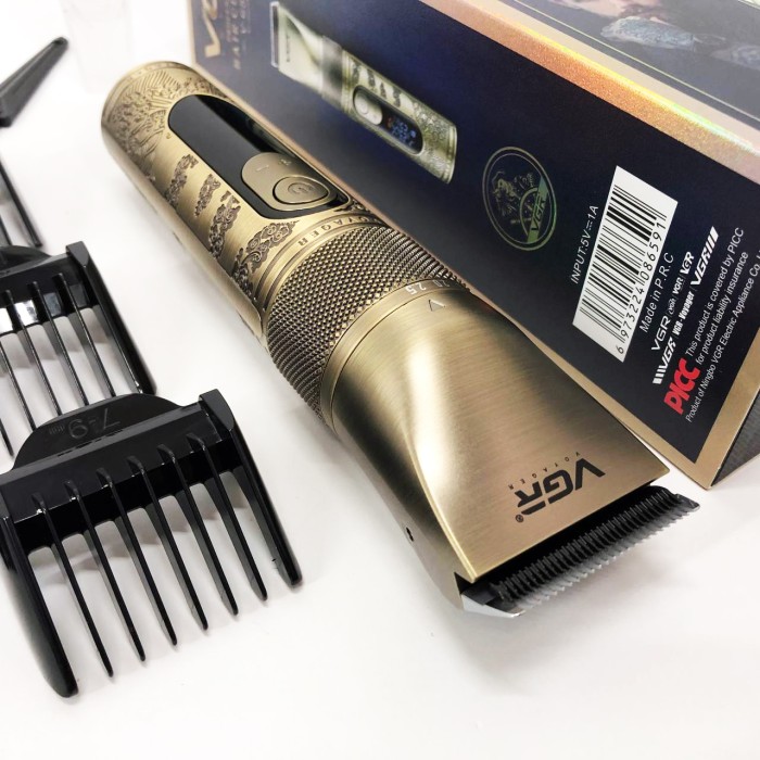 Машинка для стрижки чоловіча VGR, Машинка для стрижки волосся для професіоналів Тример скронь ZV-39