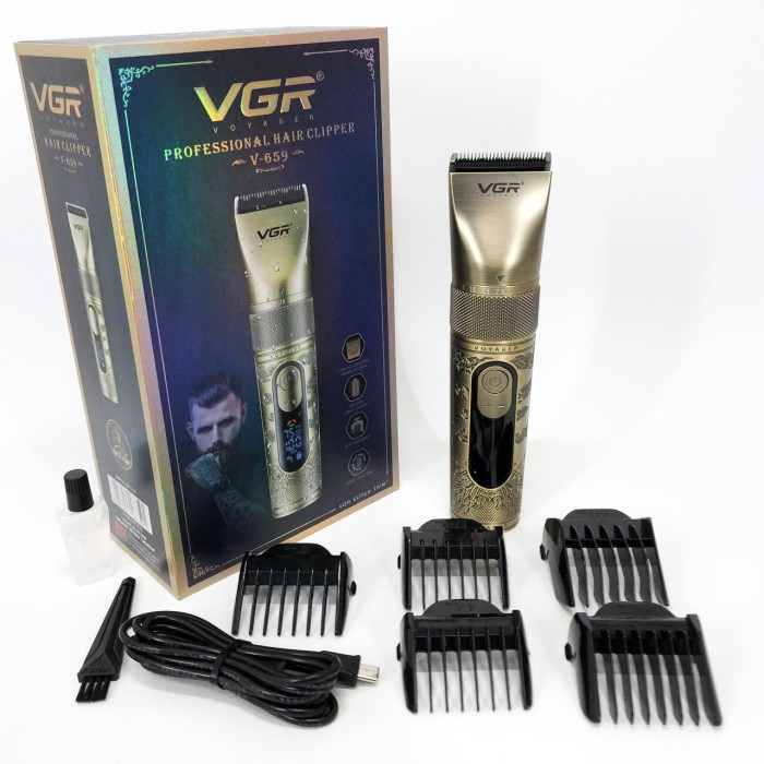 Машинка для стрижки чоловіча VGR, Машинка для стрижки волосся для професіоналів Тример скронь ZV-39