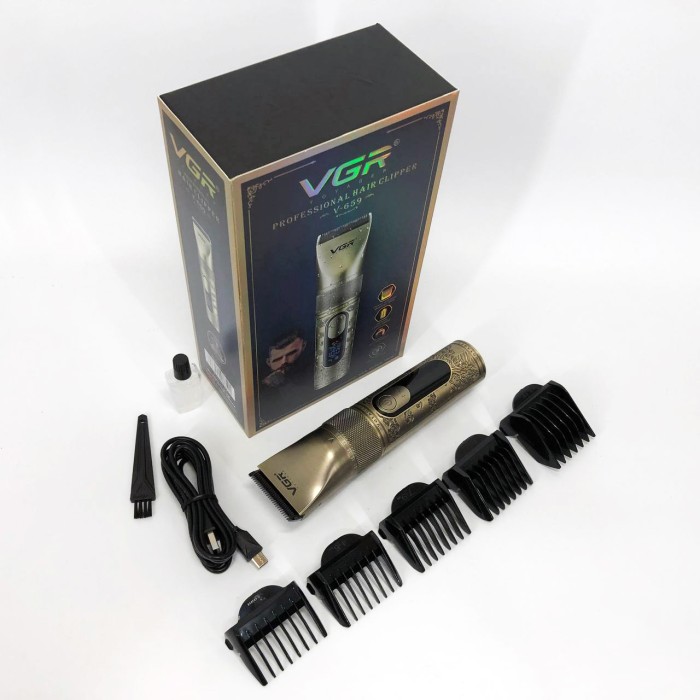 Машинка для стрижки чоловіча VGR, Машинка для стрижки волосся для професіоналів Тример скронь ZV-39
