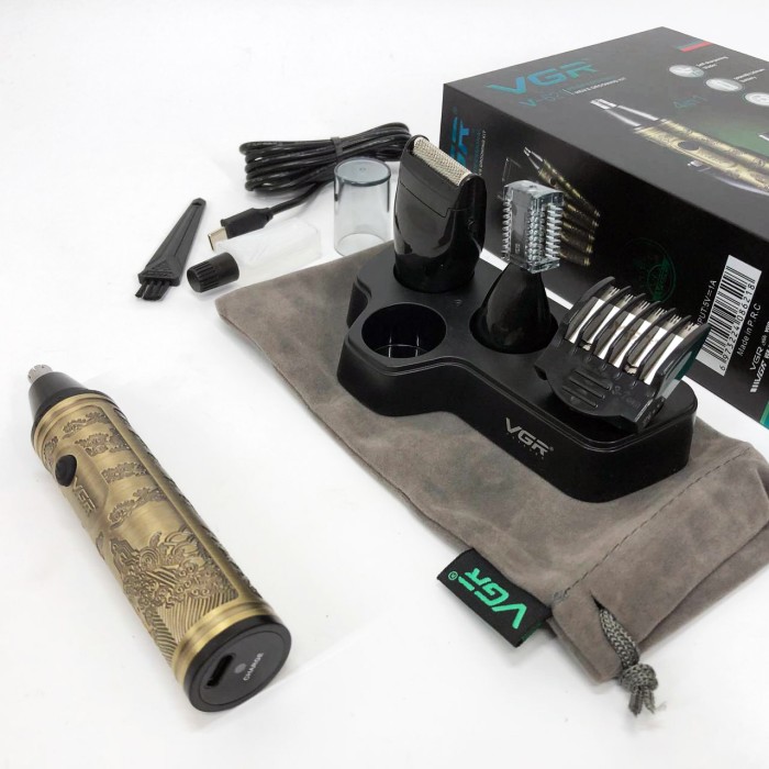 Тример для носа і вух для чоловіків VGR, Тример для гоління носа і вух зручний OE-70