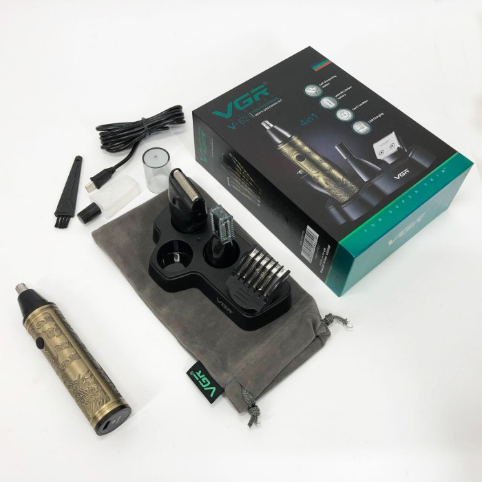 Тример для носа і вух для чоловіків VGR, Тример для гоління носа і вух зручний OE-70