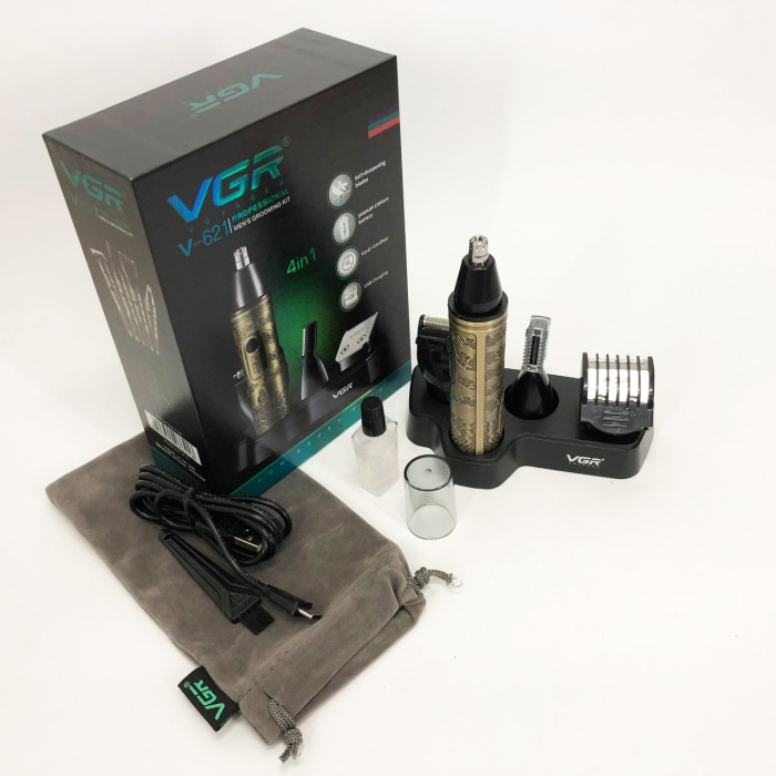 Тример для носа і вух для чоловіків VGR, Тример для гоління носа і вух зручний OE-70