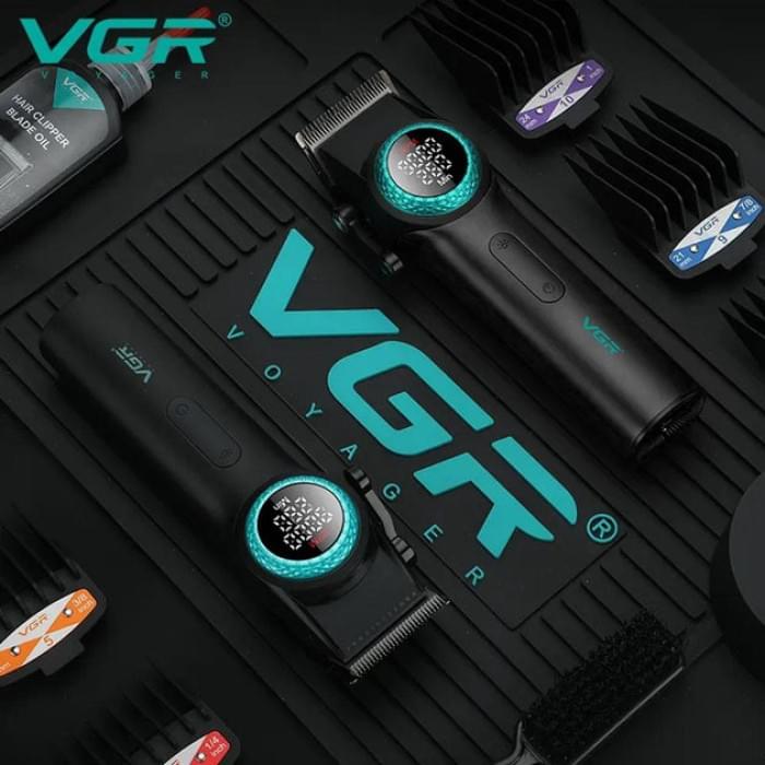 Бритва тример для бороди VGR V-001, Тример для бороди універсальна з насадками, Бритва FP-472 для бороди