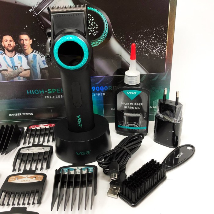 Електромашинка для стрижки, Професійний тример з набором насадок, Машинка для стрижки волосся з мотором JD-41