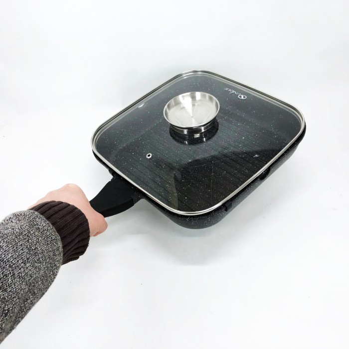 Універсальна сковорідка для готування UNIQUE UN-4012 24 см, Сковорода для приготування на газовій плиті BU-75