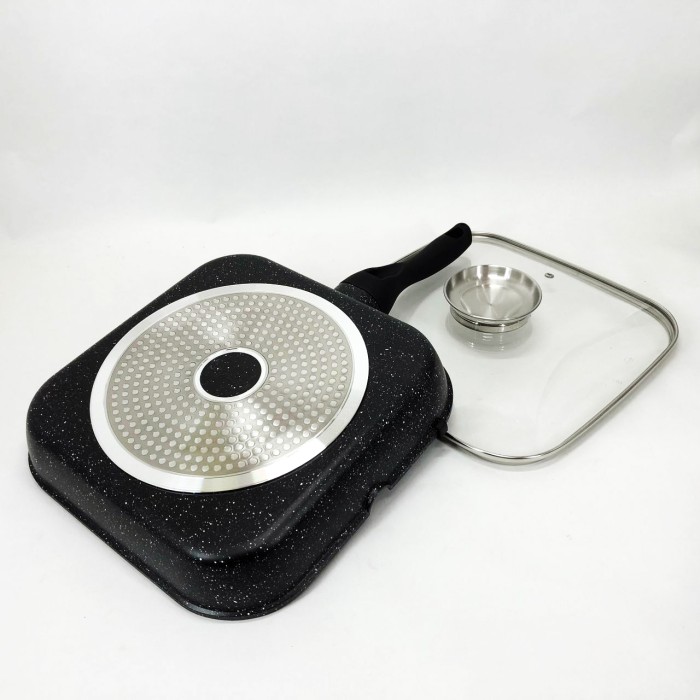 Універсальна сковорідка для готування UNIQUE UN-4012 24 см, Сковорода для приготування на газовій плиті BU-75