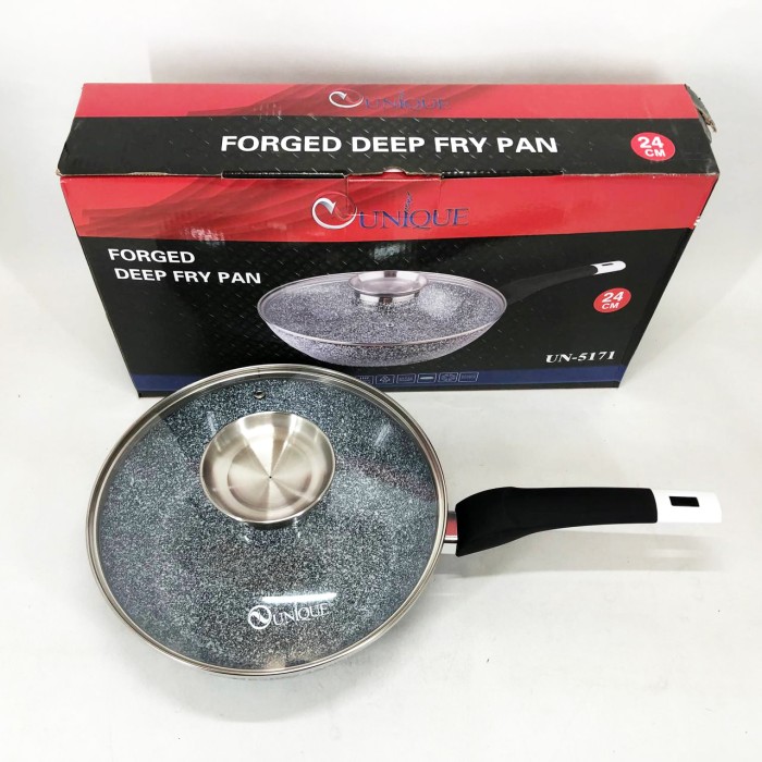 Лита сковорода з антипригарним покриттям Unique, Довговічні сковорідки, Якісна сковорода для дому DM-26