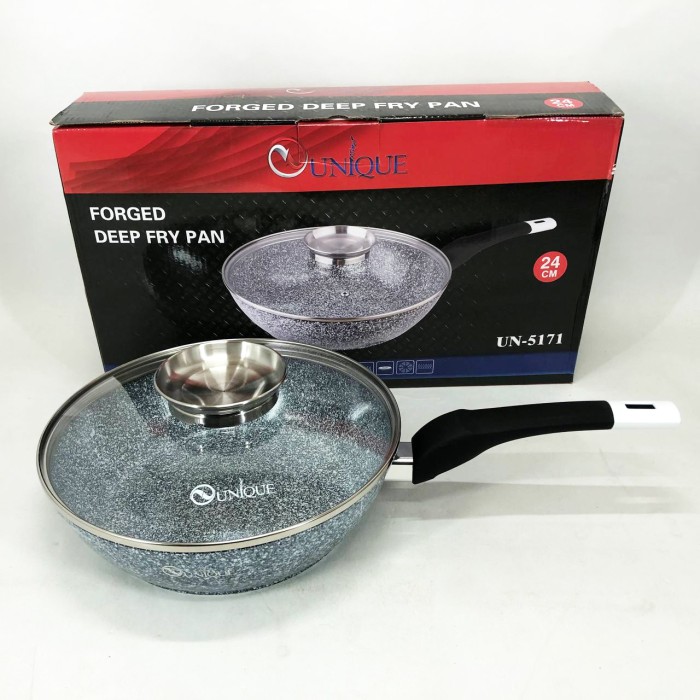 Лита сковорода з антипригарним покриттям Unique, Довговічні сковорідки, Якісна сковорода для дому DM-26