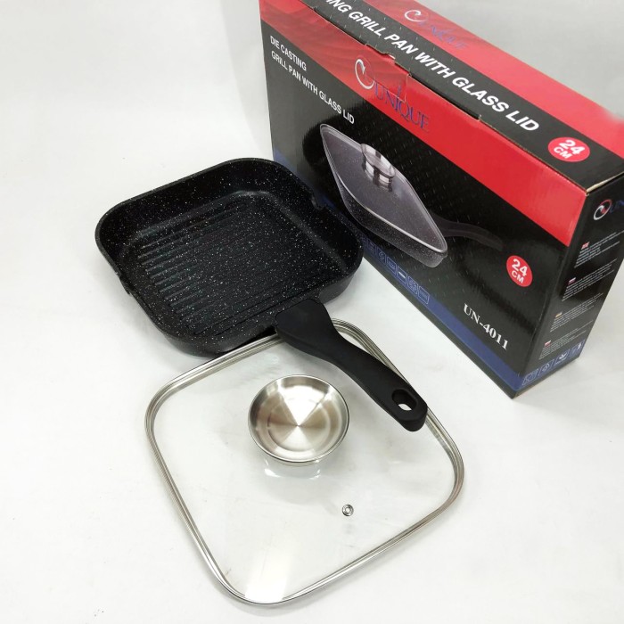 Глибока сковорода для індукційної плити Unique UN-4011 24см, Легка сковорода для домашньої кухні YE-67