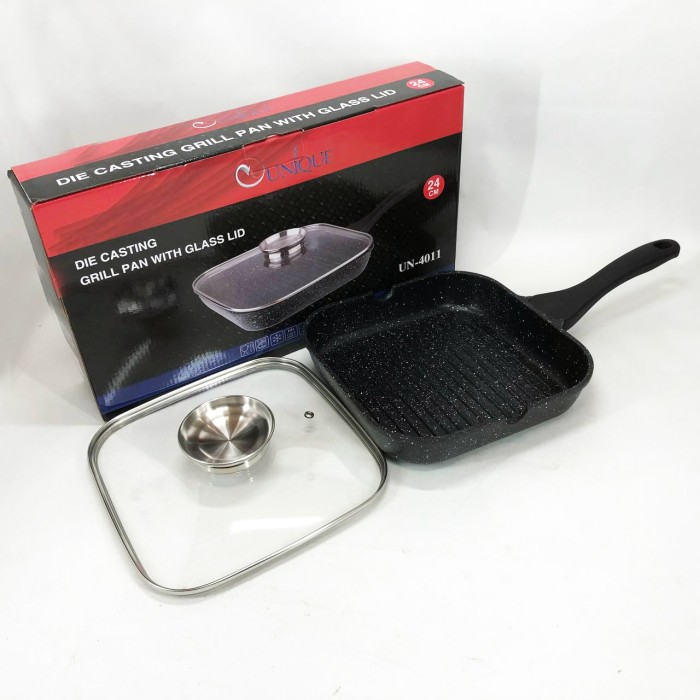 Глибока сковорода для індукційної плити Unique UN-4011 24см, Легка сковорода для домашньої кухні YE-67