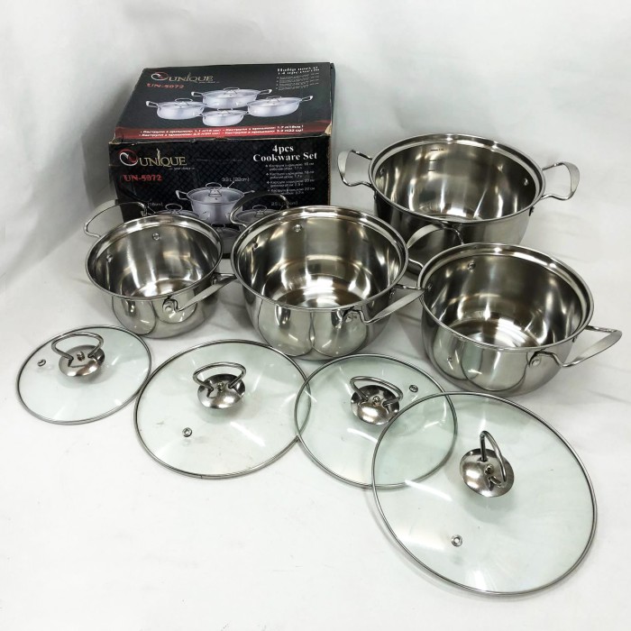 Набір каструль з антипригарним дном Unique, Набір каструль для електронної плити посуду каструлі IK-20