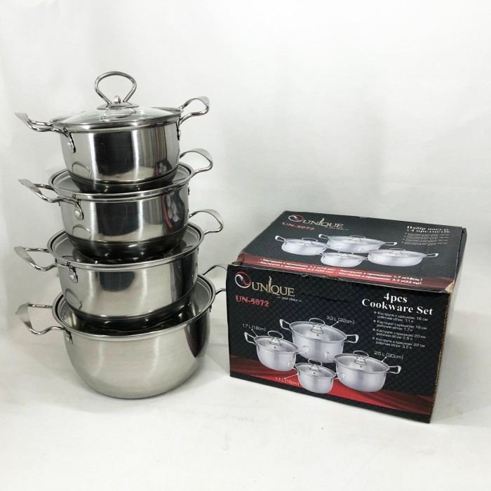 Набір каструль з антипригарним дном Unique, Набір каструль для електронної плити посуду каструлі IK-20