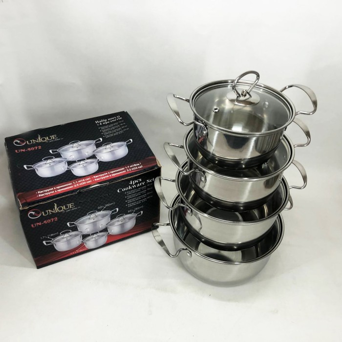 Набір каструль з антипригарним дном Unique, Набір каструль для електронної плити посуду каструлі IK-20