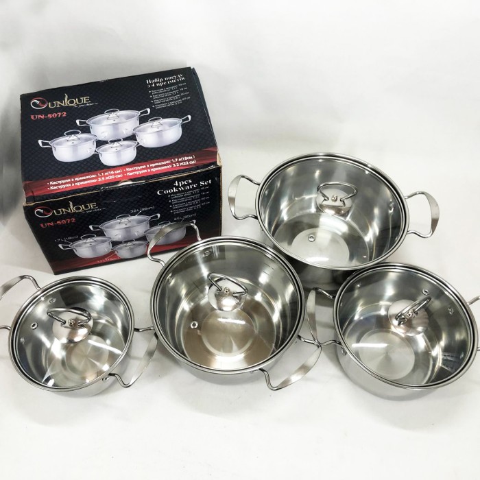 Набір каструль з антипригарним дном Unique, Набір каструль для електронної плити посуду каструлі IK-20