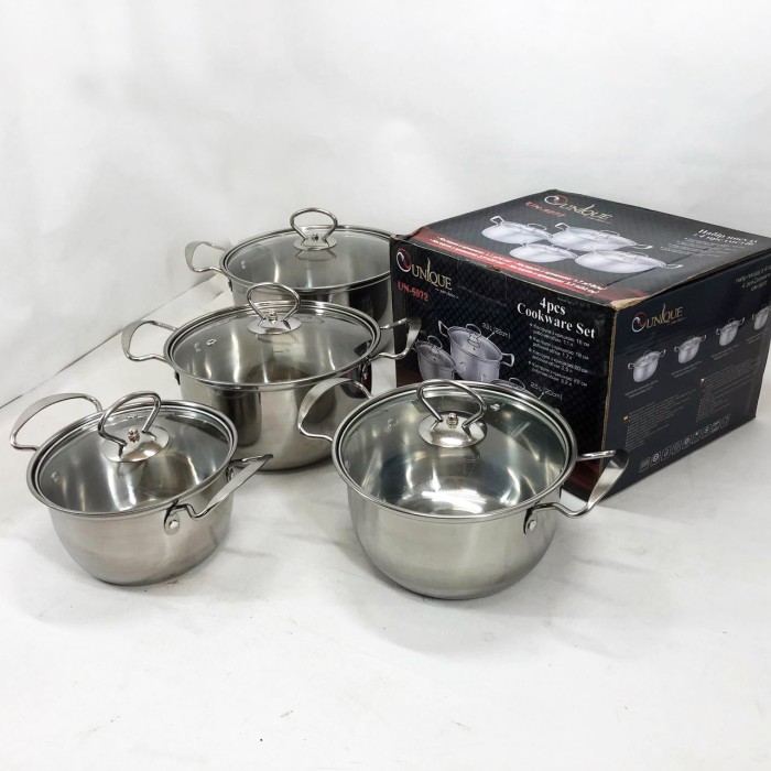 Набір каструль з антипригарним внутрішнім покриттям Unique, Набір високих каструль IS-79