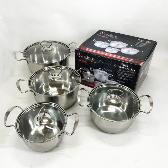 Набір каструль з антипригарним внутрішнім покриттям Unique, Набір високих каструль IS-79