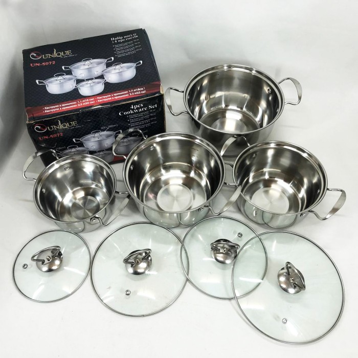 Набір каструль з антипригарним внутрішнім покриттям Unique, Набір високих каструль IS-79