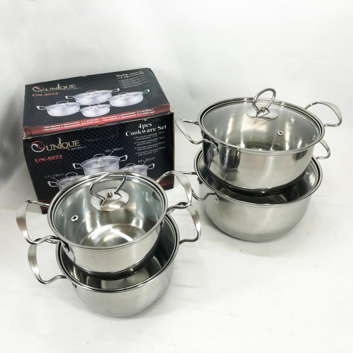 Набір каструль з антипригарним внутрішнім покриттям Unique, Набір високих каструль IS-79