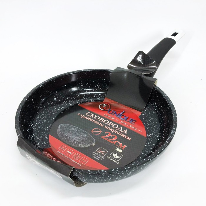 Сковороди без масла UNIQUE, Легка сковорода для повсякденного використання, Глибока сковорода для кухні RP-66