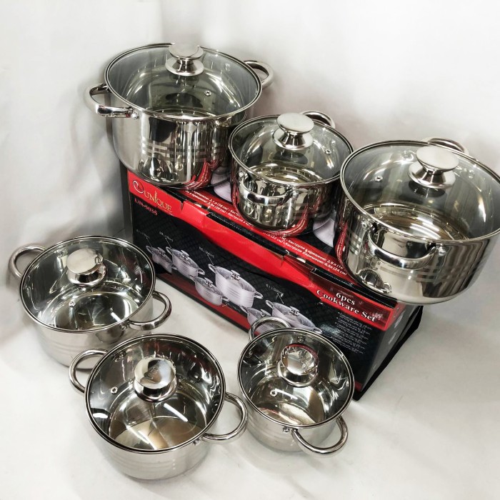 Набір посуду для електричних плит UNIQUE UN-5035, Набір високих каструль каструль-сотейників PK-91
