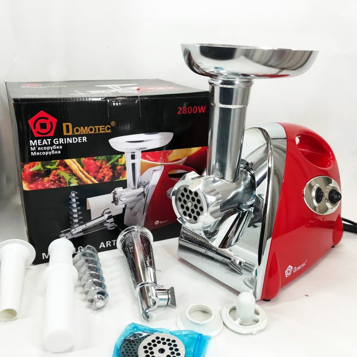 Електром'ясорубка бюджетна Domotec, М'ясорубки хорошої якості, Електром'ясорубки для дому для бару BX-73